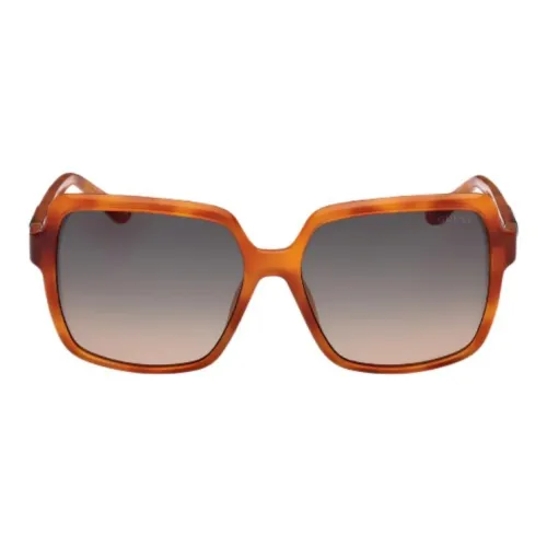 GUESS Injection Квадратные Солнцезащитные очки Унисекс Коричневый