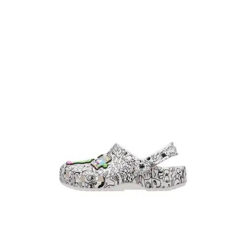 Crocs Classic Clog Slip-Resistant и Breathable Низкие Топы Обувь для Малышей Черный Белый Infant и Toddler