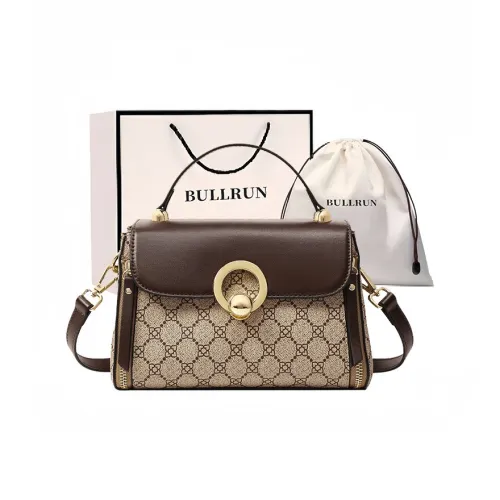 Bullrun ПВХ Сумка Женская Кофейного цвета