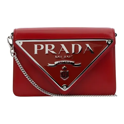 PRADA Кожа Портативный Crossbody Сумка Сумка через плечо Женская