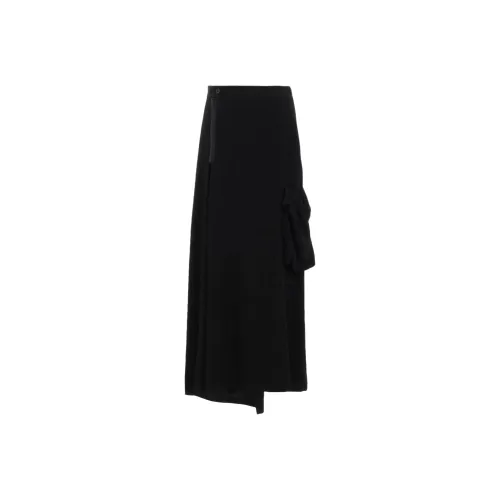 Yohji Yamamoto S'YTE Черный Женские Повседневные Длинные Юбки
