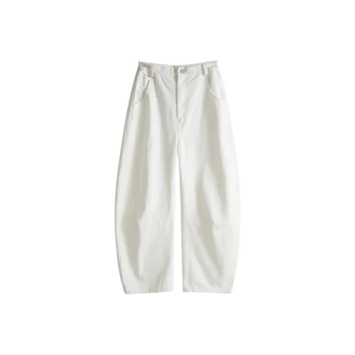 LBPC Белые Унисекс Повседневные Брюки