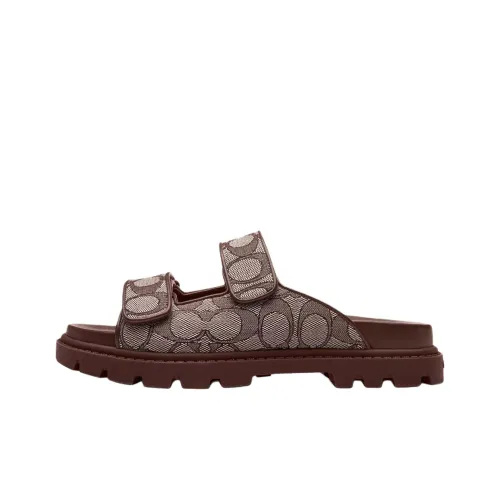 COACH Слипоны Женские Коричневый