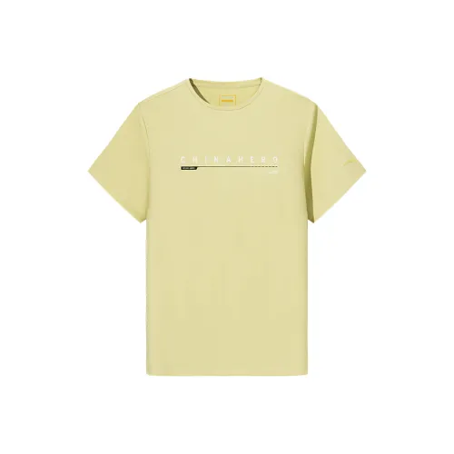 ANTA ZONGXUNXILIE T Рубашка Мужская Paulownia Цветочный Дизайн Желтый Зеленый