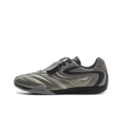 LiNing Film Pulse Slip-resistant Abrasion-resistant Lightweight Low-top Casual Men's Asphalt Gray LiNing Film Pulse Противоскользящий Устойчивый к истиранию Легкий Низкий Верх Повседневный Мужской Асфальтовый Серый