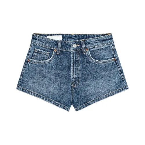 ZARA Trf Морской синий Женские джинсовые шорты