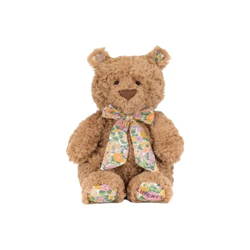 JELLYCAT X LIBERTY Цветочный Bartholomew Kuma Желтый Куклы Плюшевая кукла Средний размер Высота