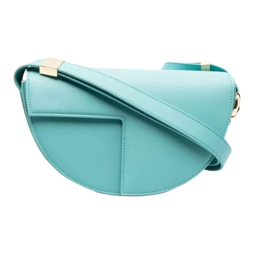 Patou Телячья кожа Сумка Сумка через плечо Женская Аква Зеленая