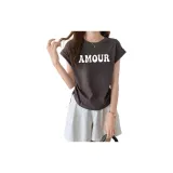 Темно-серый топ с принтом