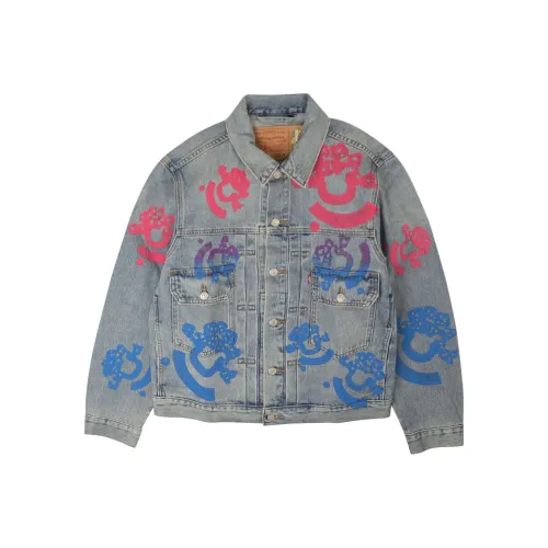 Denim Tears Co-brand Светло-Синий Мужской Джинсовый Куртка