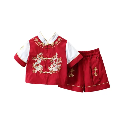 momasong Ханьфу 2 предмета комплект красный для детей 3-7 лет