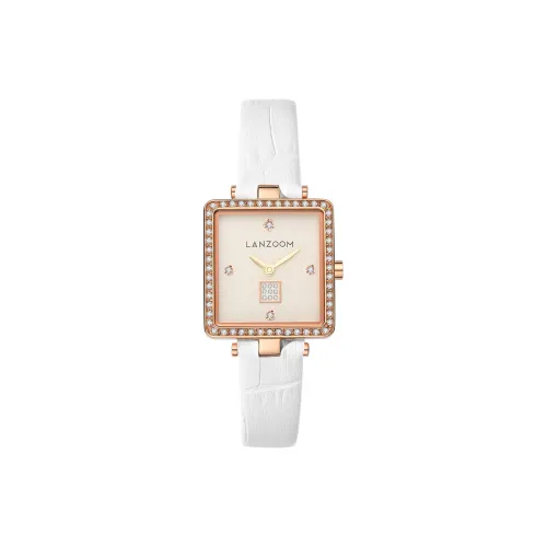 LANZOOM Кварцевый механизм Женские часы 24мм*24мм*8,1мм Золото