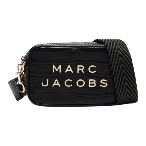 MARC JACOBS Крокодил Тисненая кожа Camera Сумка Сумка через плечо Женская Черная