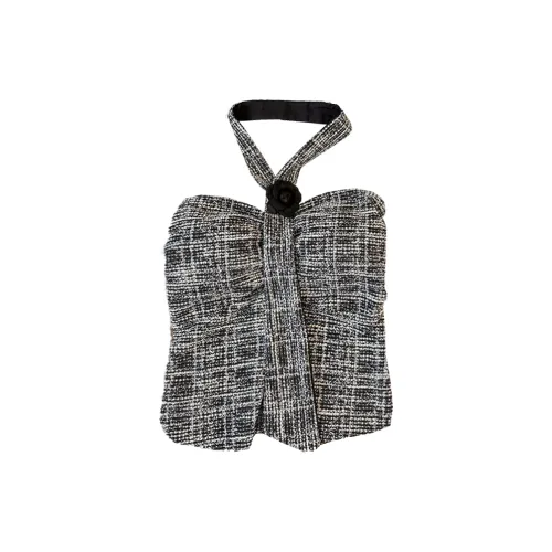 Cotton Gene Серый черный Женские камисоли