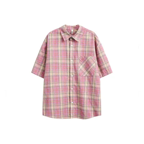 KEIRANDUN Розовая унисекс рубашка