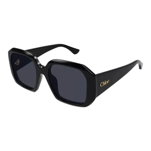 Chloe Ацетат Квадратные Солнцезащитные Очки Женские Черные