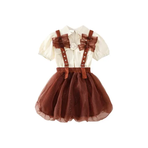 Детский комплект Royal Childlike для детей 3-7 лет комплект с юбкой SS25 2 предмета кофейно-бежевый