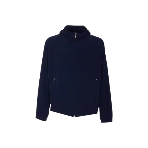 Moncler SS25 Куртки и Пальто Мужской Морской Синий