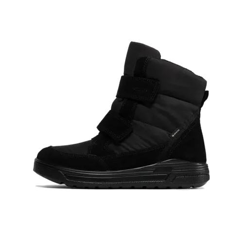 Ecco Термический Устойчивый к Износу Амортизация Короткий MID Ботинки для Снегоступов Женские Черные