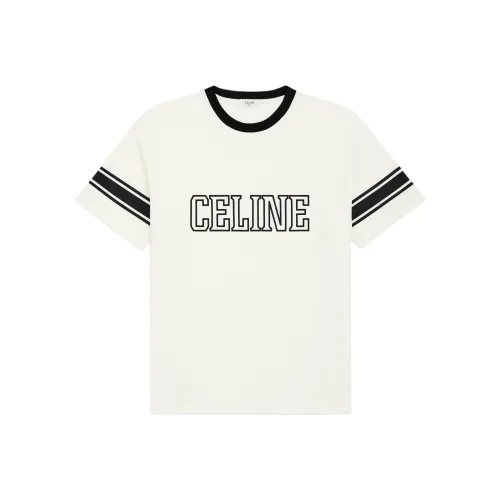 Celine Черный/Белый Мужские T-рубашки