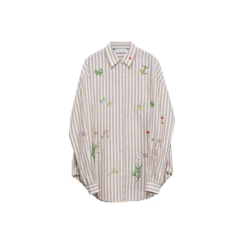 NancyCavally Полосатые Женские Рубашки