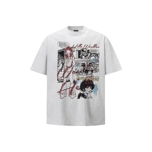 BINLIKE Вересковый серый Унисекс Футболка