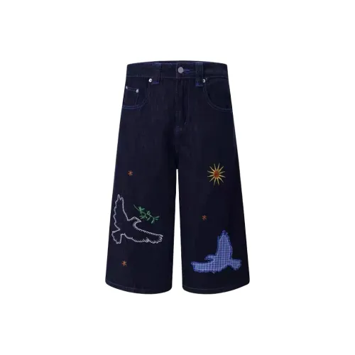 PAINT STAIN Джинсовые шорты Унисекс