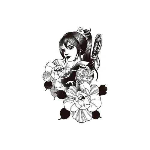 LIEJI Цветочный дизайн Красота And Heroic Dreams Травяной Tattoo Стикер