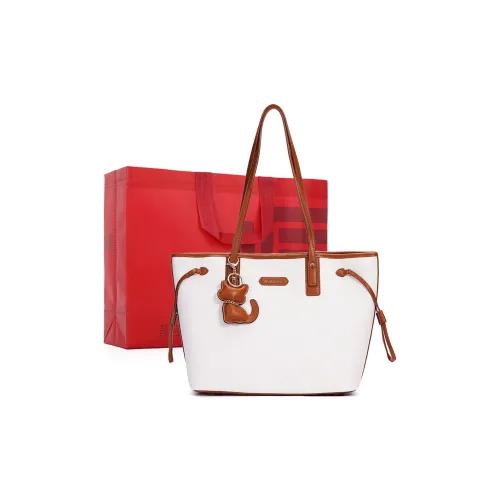 Dubaolu Полиуретан Синтетическая кожа Подмышечный Сумка на плечо Большой Женские Экрю и Карамель