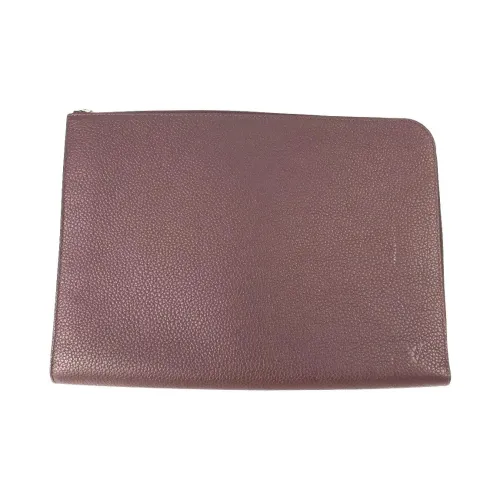 LOUIS VUITTON Кожа Клатч Большой Мужской Коричневый