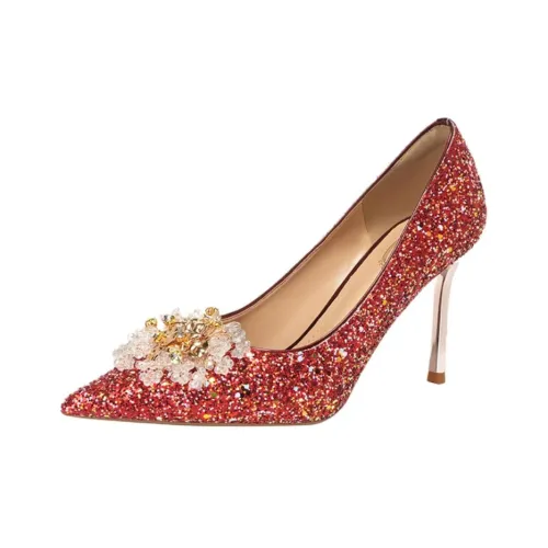 Lanza Низкий каблук Высокие каблуки Женские Красный