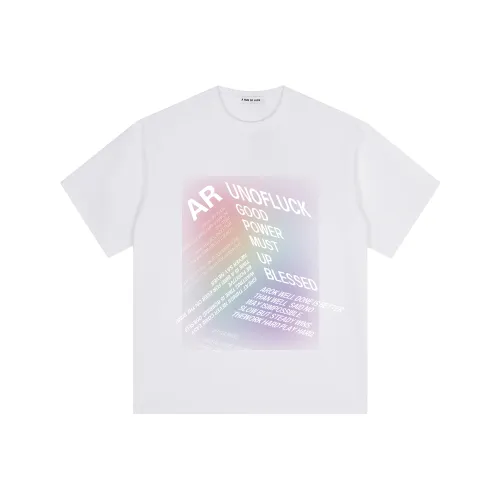 A RUN OF LUCK Белая унисекс футболка