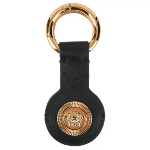 VERSACE Кожа Брелоки Мужской Черный