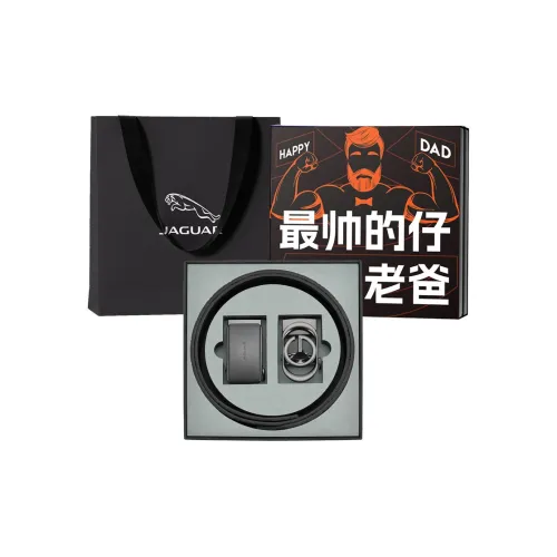 JAGUAR Alloy Leather Belts Men's