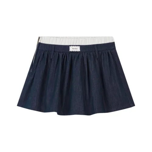 Бейсик крой Джинсовые короткие юбки Женские