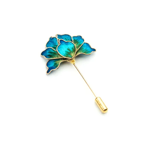 UJAT Шелк Бутонниеры Булавка Брошь Унисекс