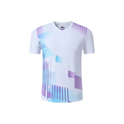 KPADB Белый Унисекс Бадминтонные Джерси