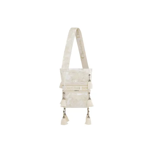 DIOR D Bubble Collection Вышивка Сумка-ведро Сумка на плечо Сумка Женская Золотая