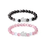 Браслет с бусинами "Удача" с китайскими благоприятными животными - Комбо комплект