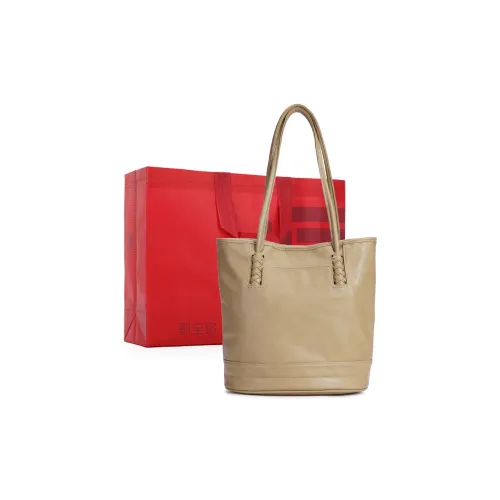 Dubaolu Сумка Tote из синтетической кожи сумка через плечо стандартная женская абрикос экрю черный