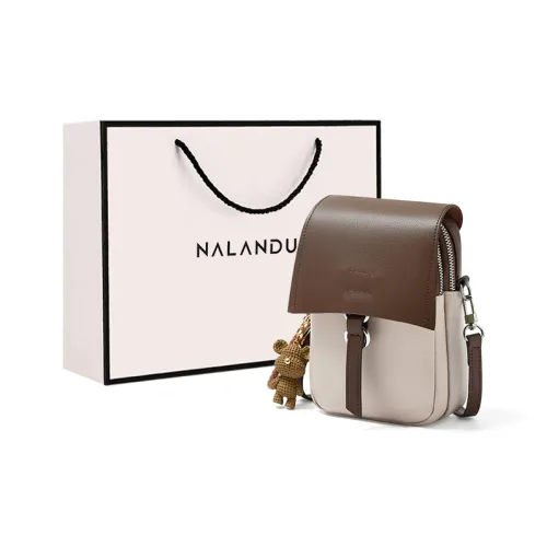 Narandu Чехол для телефона из коровьей кожи сумка через плечо женская бежевый и кофейный