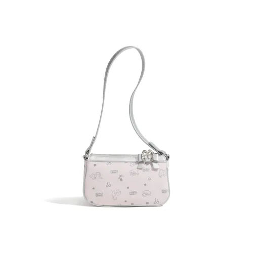 LINLIYOUMAO ПУ (полиуретан) Сумка через плечо Средняя Женская Розовая