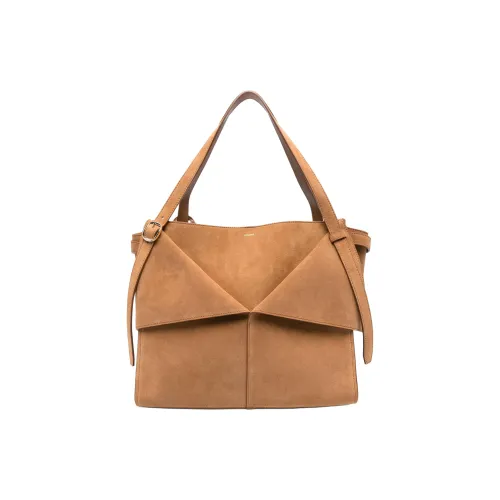 COPERNI Сумка через плечо из телячьей замши среднего размера женская коричневая