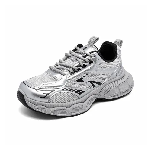 MARINO ORLANDI Низкий топ толстая подошва кроссовки унисекс серебряный