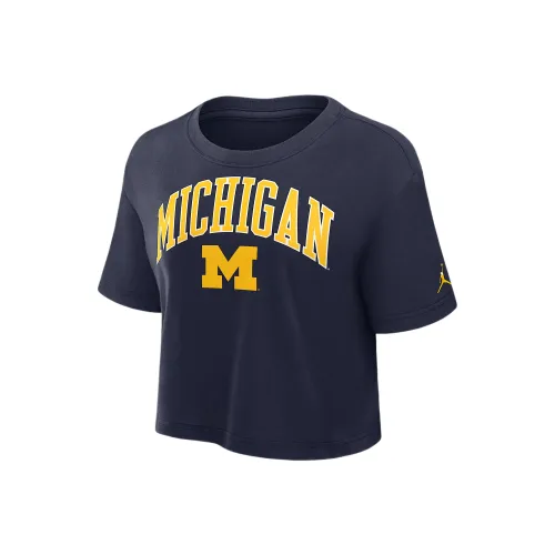Джордан MichiganJORDAN Бренд Рукав с спущенным плечом T-рубашка Женская