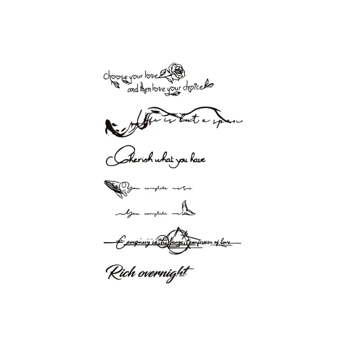 LIEJI Only Getting Мгновенное богатство Травяной Tattoo Стикер