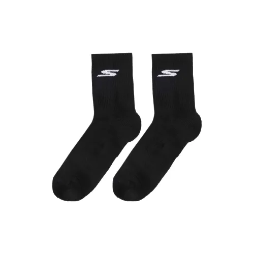 Skechers Черный BLAK 2 шт Женские MID Носки до икры
