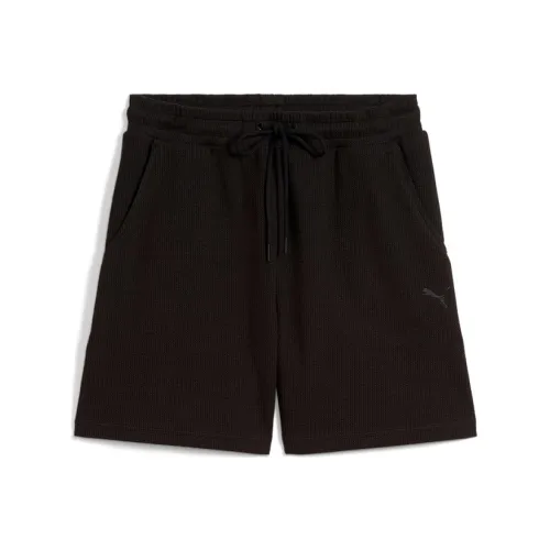 PUMA Her High Waist Черные Женские Повседневные шорты