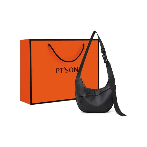 PT'SON Сумка через плечо из ткани маленькая женская черная