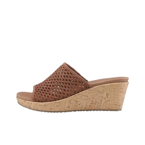 Skechers Beverlee Амортизация Слипоны Женские Коричневый